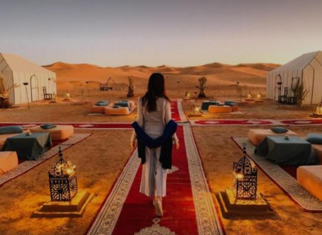 Sahara Luxury Tented Camp Мерцуга Екстериор снимка